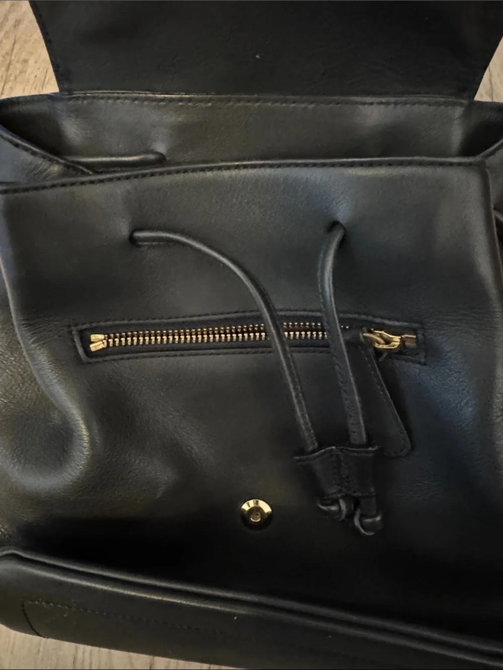 Coach Vintage Black Leather Hampton Legacy Backpack